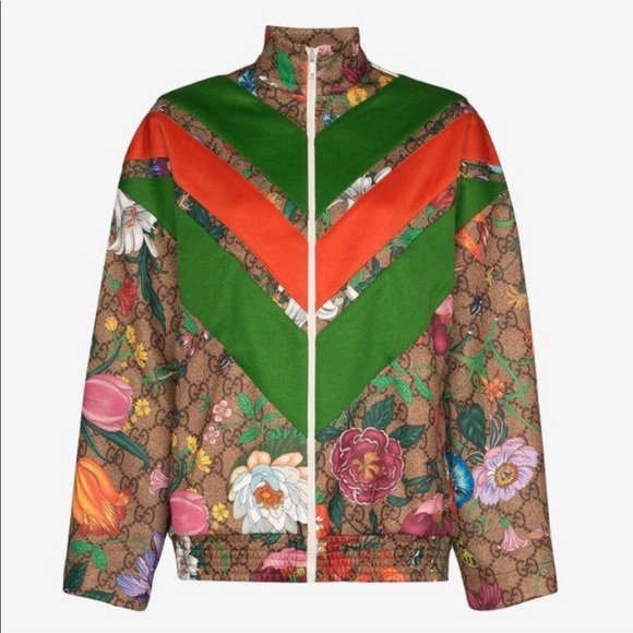 Gucci Jackets & Blazers - Gucci Floral Stripe Jacket